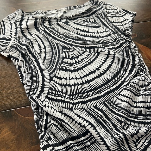 WHBM Printed Ruched Tee - Picture 5 of 6